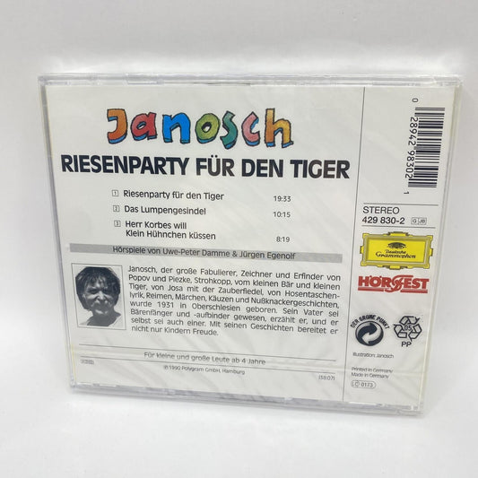 Hörspiel CD Riesenparty für den Tiger Janosch DGG Hörfest NEU verschweißt / OVP