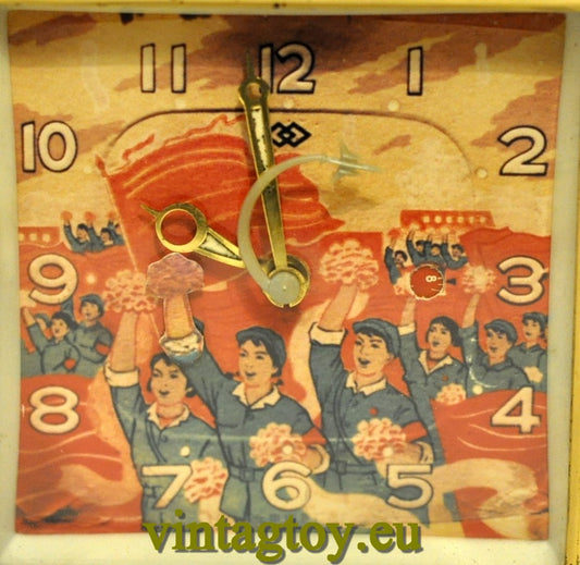 klassische Tischuhr Wecker Mao China Kommunismus original aus der Zeit