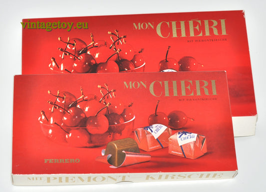 Pralinenschachtel 2x Mon Cheri Ferrero / alt Sammlerstücke